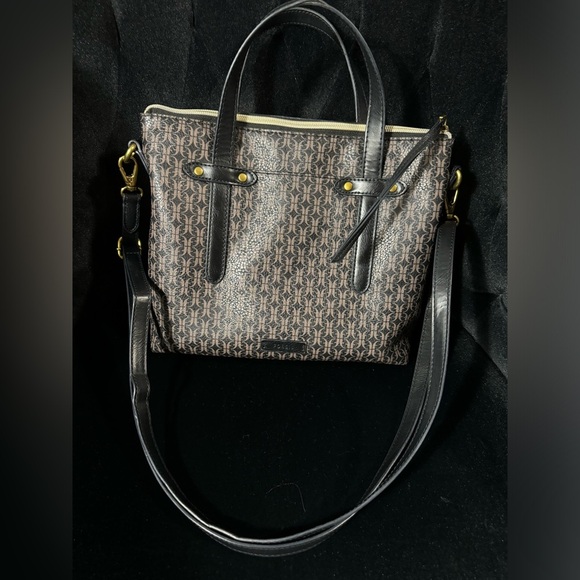 Fossil Black and Brown Crossbody Bag - Picture 2 of 8